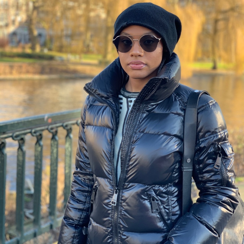 SAM Black Puffer Coat Size Medium